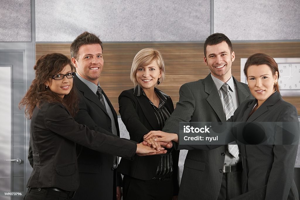 Ritratto di team di Business - Foto stock royalty-free di Foto di squadra