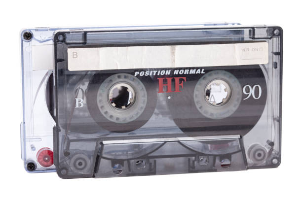 istock Audio cassette tape isolated on white background. 1490739899