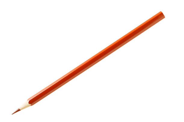 istock Brown pencil, sharply sharpened, isolated on white background with clipping path 1490739941