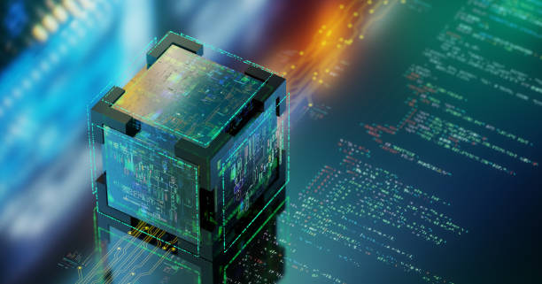 istock Biometric fingerprint authentication. Biometric safety concept. Modern futuristic technology background. 3D render 1490740029