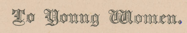 istock To Young Women in Victorian Style Text - 19th Century 1490744534