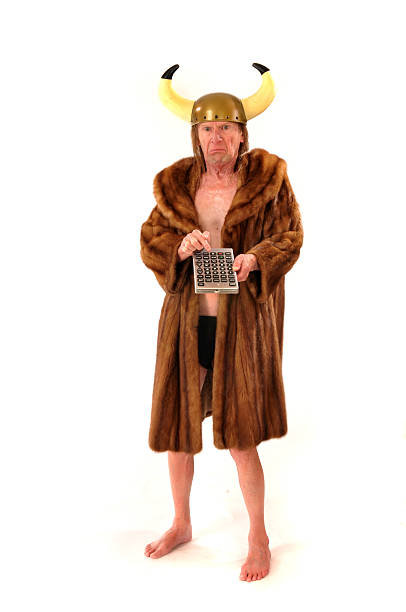 istock This nutty old viking looks confused with his tv converter 149074811