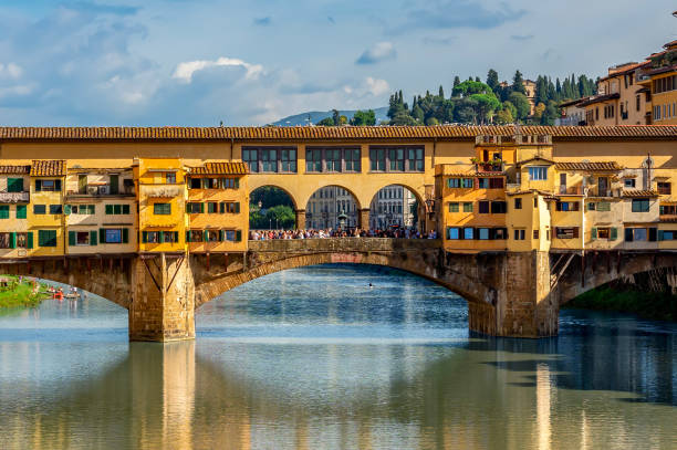 istock Ponte Vecchio bridge over Arno river in Florence, Italy 1490758622