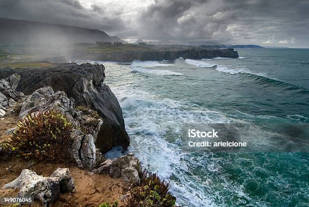 Sea Force Stock Photo - Download Image Now - Asturias, Cliff, Coastline