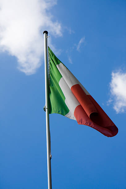 Italian flag stock photo