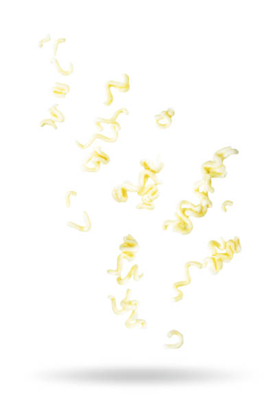 istock Dried ramen noodles on a white isolated background 1490766027