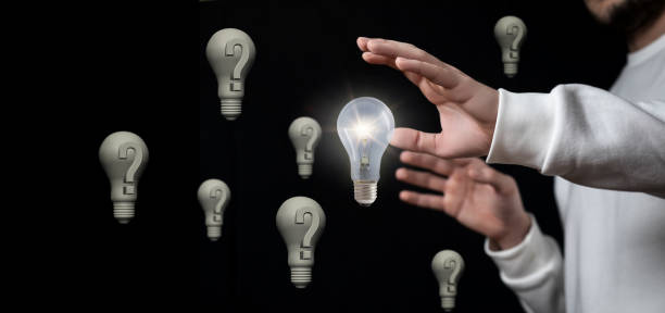 istock Concept of searching for ideas to solve existing issues. 1490767493