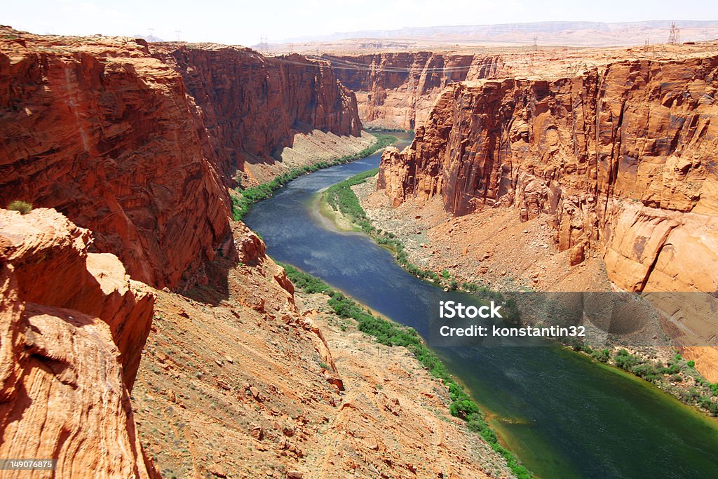 Fiume Colorado vicino alla Diga di Glen canyon - Foto stock royalty-free di Ambientazione esterna