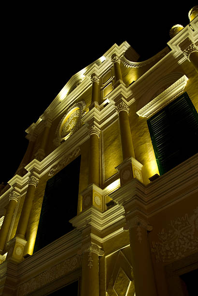 St. Dominic's Church in Macau at night