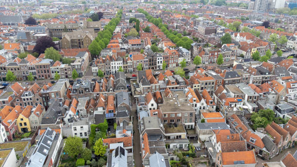 istock Aerial drone photo Leiden 1490773312
