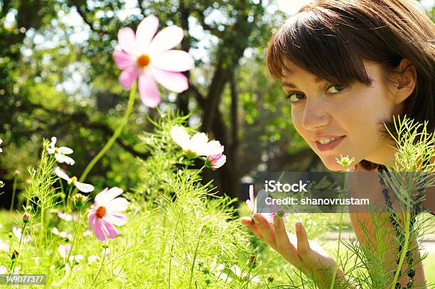 Schöne Frau In Der Wiese Stockfoto und mehr Bilder von Attraktive Frau - Attraktive Frau, Eine Frau allein, Eine Person