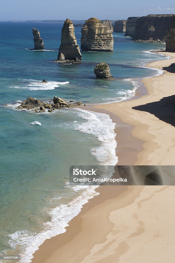 O 12 Apostles, Victoria, Austrália - Foto de stock de Austrália royalty-free