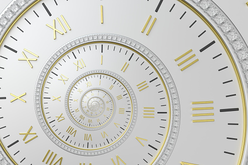 11 o clock am pm Backlit purple clock time 3D illustration 3D rendering subtle