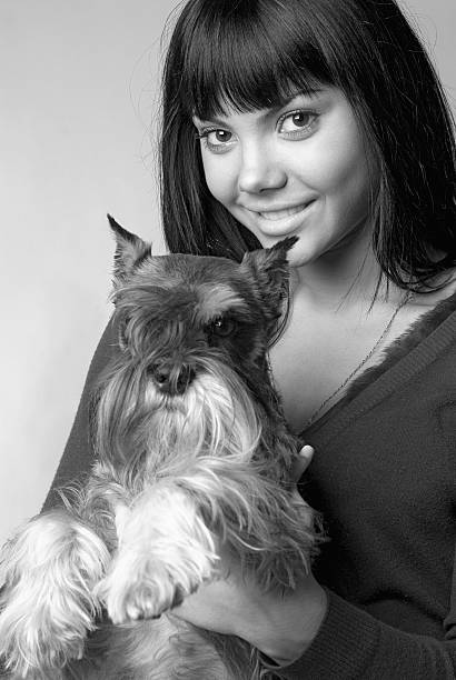 istock The girl with a dog 149077568
