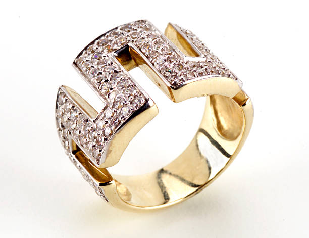 Gorgeous diamond ring stock photo