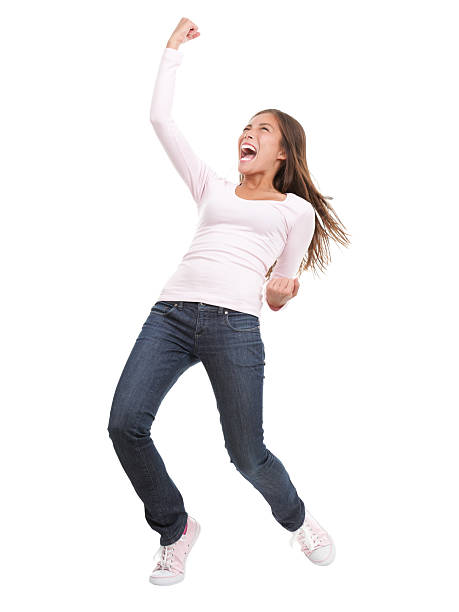istock Successful woman celebrating victory 149078040