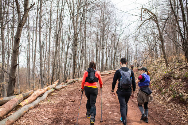 istock A group of hikers on a hike in early spring 1490782726