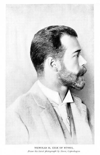 Portrait of Nicholas II or Nikolai II Alexandrovich Romanov (May 18, 1868 – July 17, 1918), the last czar of Russia. Photograph published 1897. Original edition is from a history book in my own archives. Copyright has expired and is in Public Domain.
