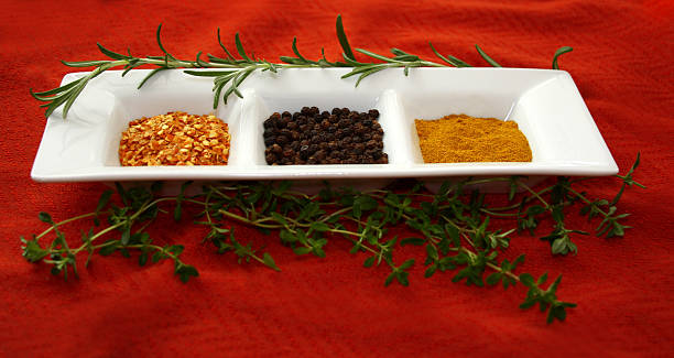Three Seasonings and Herbs stock photo