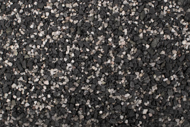 istock Gravel Pieces Mix Texture Background, Grey Coarse Sand Pattern, Granular Stones Mockup, Grit Sand 1490786059