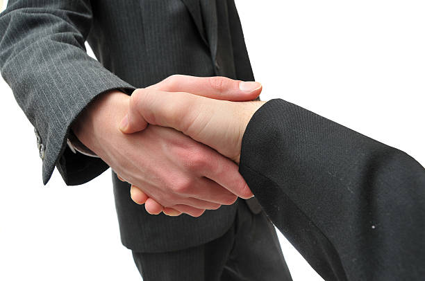 Affare handshake - foto stock