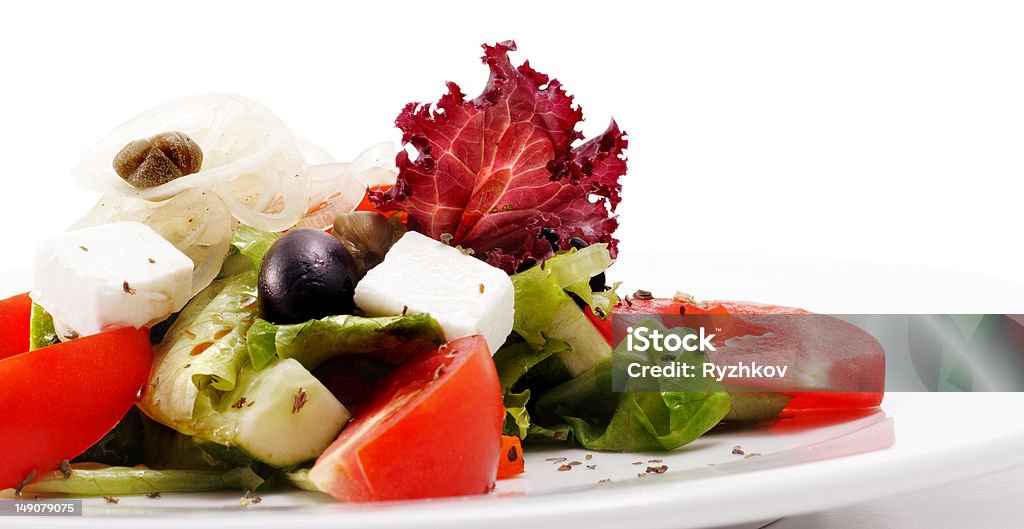 Insalata greca - Foto stock royalty-free di Alimentazione sana