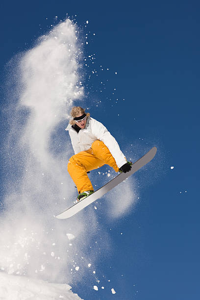 istock Extreme Snowboard Jump In Colorado 149079357