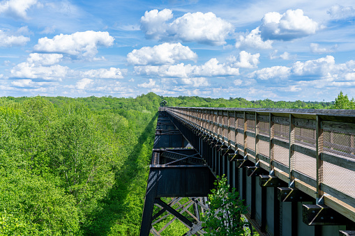 The High Bridge Trail State Park Near Farmville Virginia Across the Appomattox River