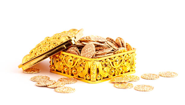 Shimmering Array of Abundant Gold Coins