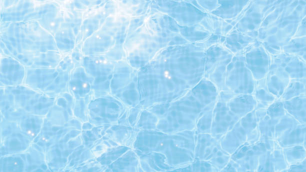 istock 3D Illustration.Sparkling and glistening water surface. Caustics. (Horizontal) 1490803383