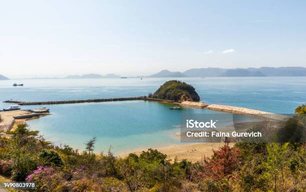 Beautiful Landscape At A Beach On Naoshima Island Stock Photo - Download Image Now - Bay of Water, Beach, Beauty
