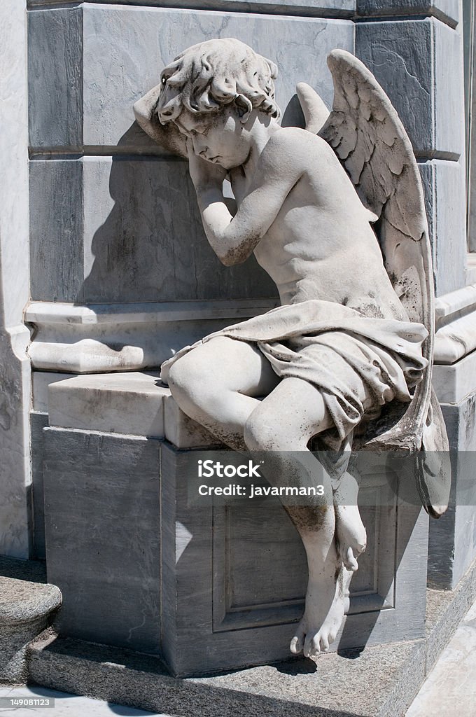 Pomnik Anioła na Cmentarz Recoleta w Buenos Aires - Zbiór zdjęć royalty-free (Ameryka)