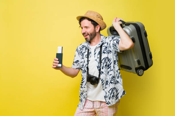 istock Man in his 40s ready for his summer vacations at the beach 1490814397