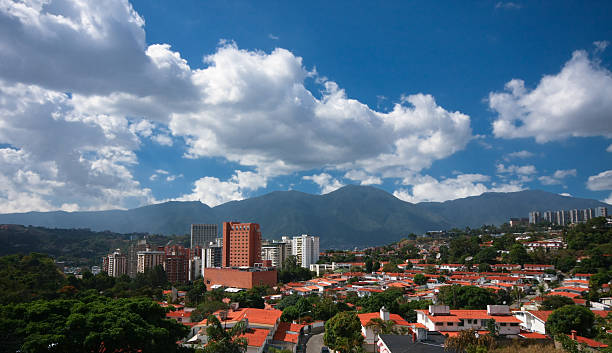 Caracas at the foot of the avila stock photo