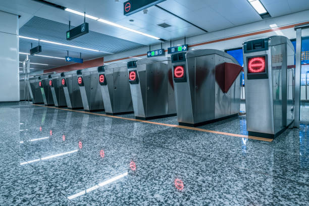 istock Ticket gates at subway station 1490816217