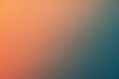 Yellow orange gold coral peach pink brown teal blue abstract background. Color gradient, ombre. Matte, shimmer.