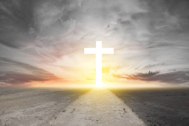 istock Christian Cross on the street 1490824341