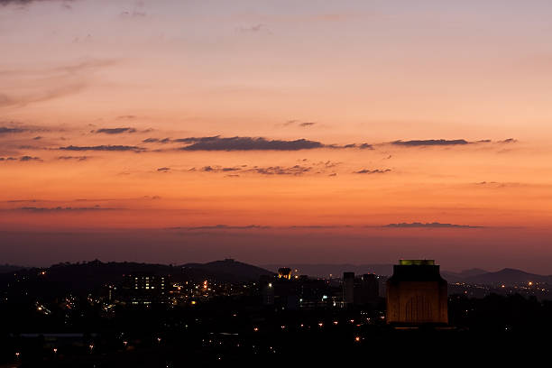 Sunset Monument stock photo