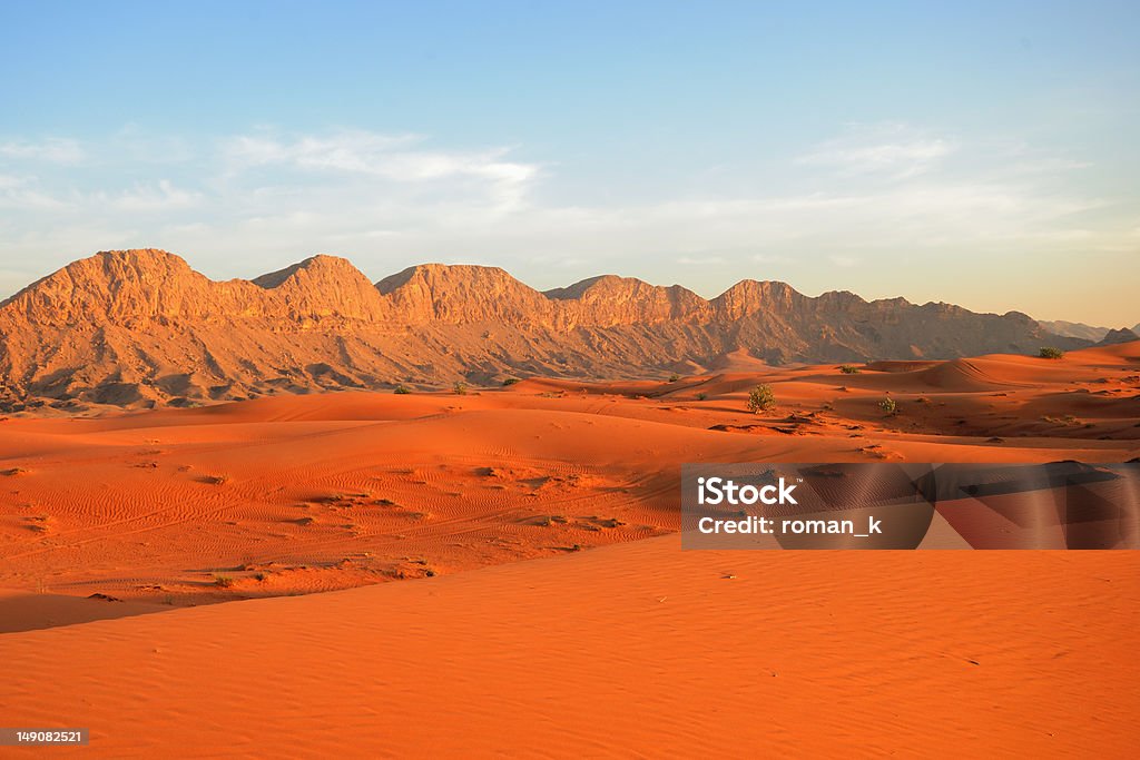 Pôr do sol no Deserto - Royalty-free Amarelo Foto de stock