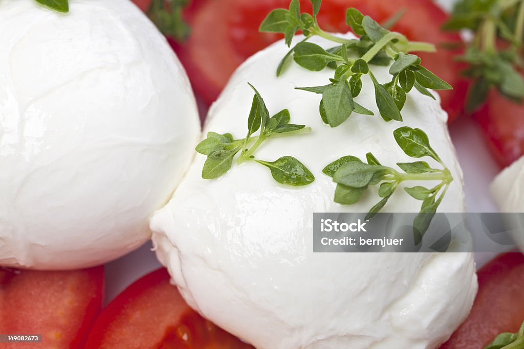 Capri, 1 caprese: tomatoe, basil and mozarella cheese Appetizer Stock Photo