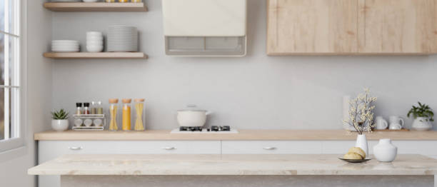 istock A copy space on beautiful marble white kitchen tabletop in minimalist white kitchen 1490828600