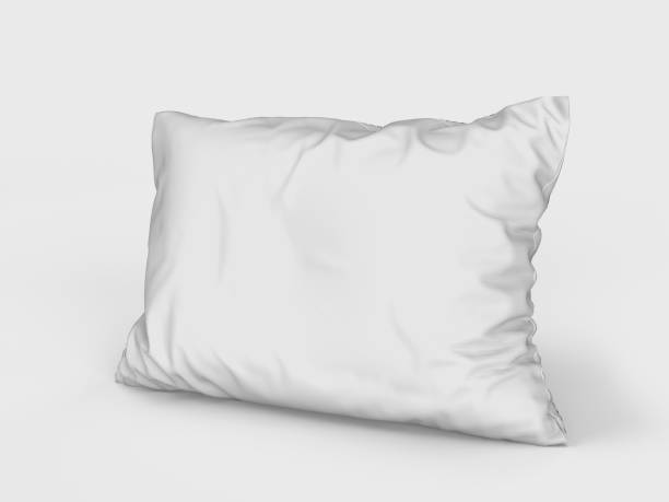 istock Pillow mockup in front view. Design element for spa, brands, salons. Decorate bedroom, living room. Design template for your graphics. Pillow decoration of cotton feather. 3d rendering 1490829886