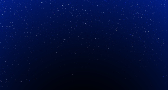 Stars in dark blue night sky vector illustration background