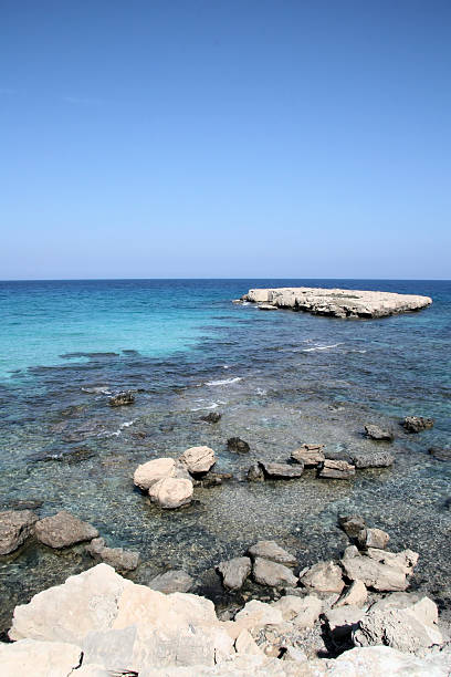 Seascape and coastline view. Cape Greco - Sea Caves, Cyprus