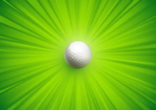 Vector illustration of Green golf poster vector explosion