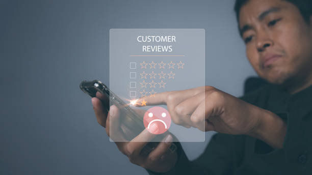 istock Customer satisfaction experience. Unhappy Businessman Client with Sadness. 1490831763