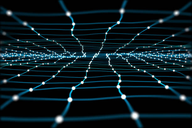 istock Particle flow with a sense of technology 1490836114