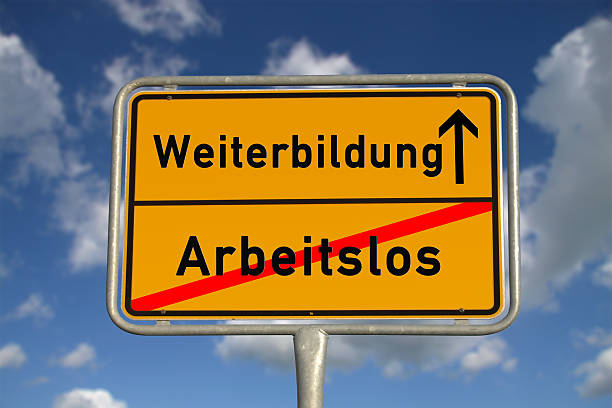 istock German sign  unemployed  and further education 149084116