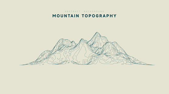abstract contour Line style mountain topography pattern background