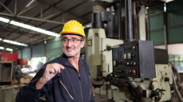 istock Senior technicians inspect and repair mechanical systems in machine control cabinets. in order for the machine to return to normal operation 1490863167